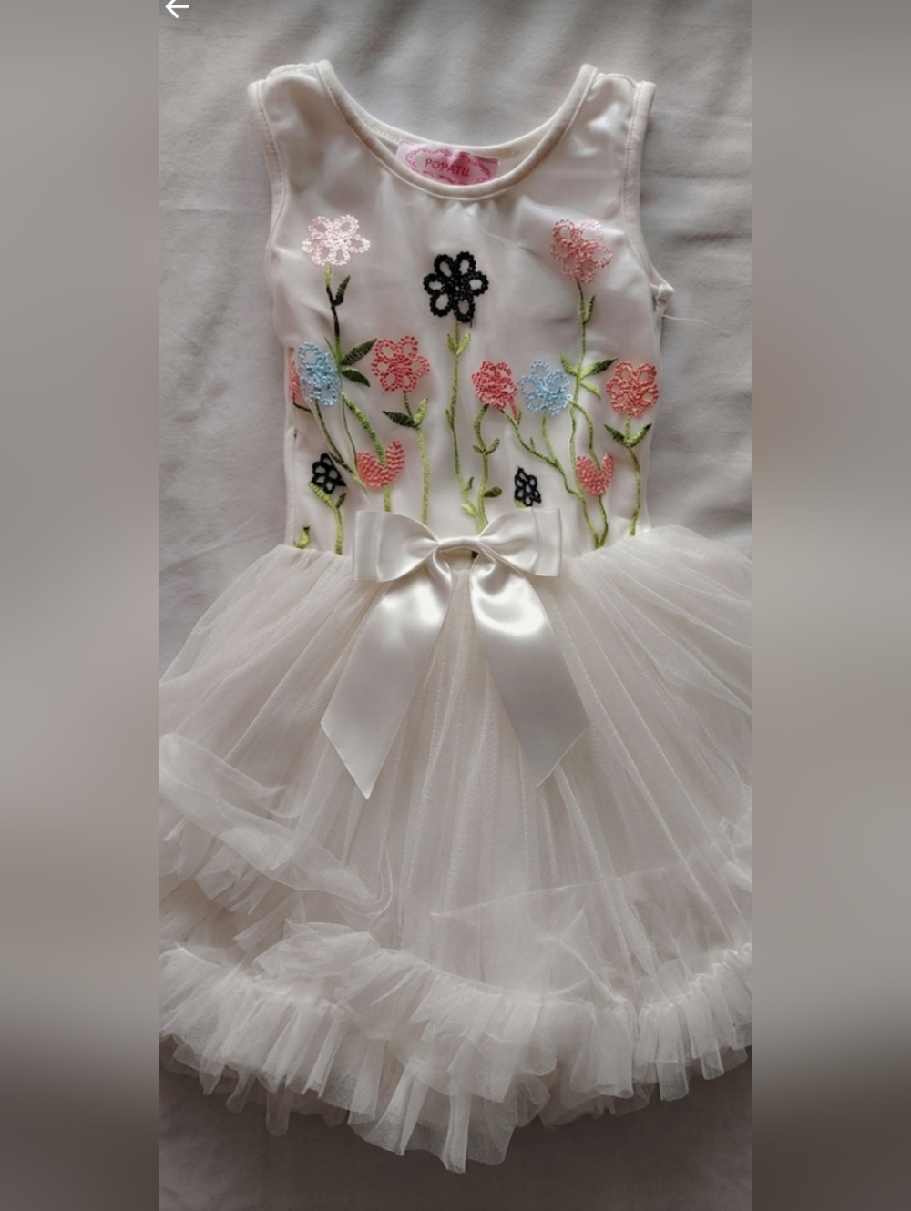 𝖯𝗈𝗉𝖺𝗍𝗎 𝖶𝗁𝗂𝗍𝖾 𝖥𝗅𝗈𝗋𝖺𝗅 𝖤𝗆𝖻𝗋𝗈𝗂𝖽𝖾𝗋𝖾𝖽 𝖳𝗎𝗍𝗎 𝖣𝗋𝖾𝗌𝗌 - Picture 12 of 12